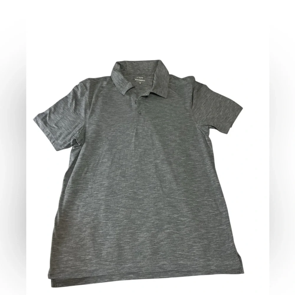 J. Crew Performance men’s Gray Polo Shirt Size Medium